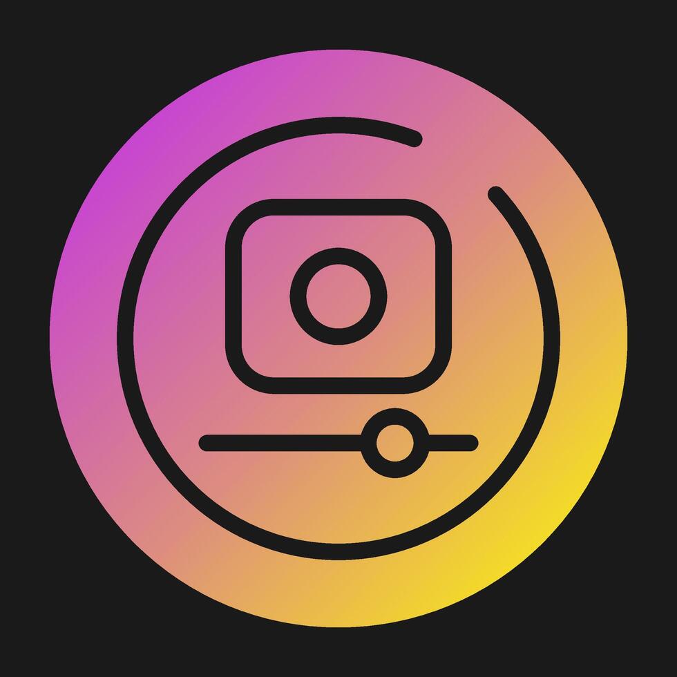 Video Record Circle Vector Icon