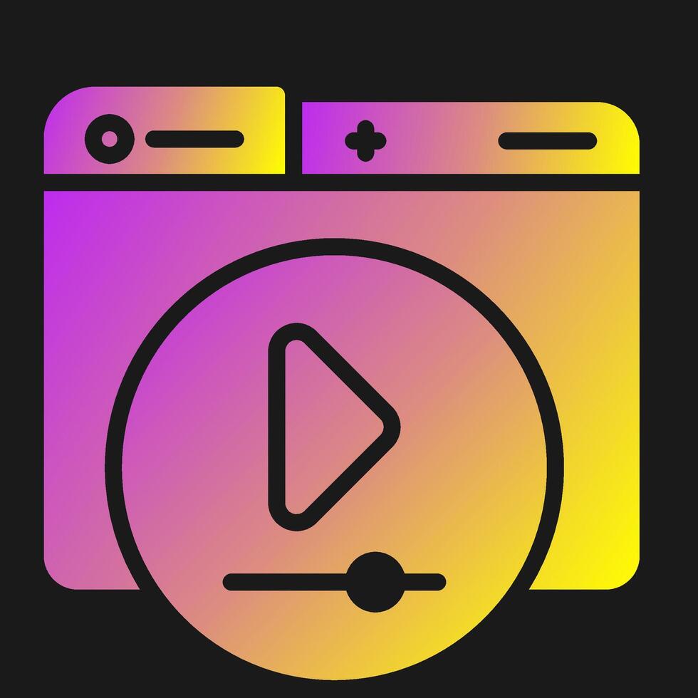 Video Player Vector Icon