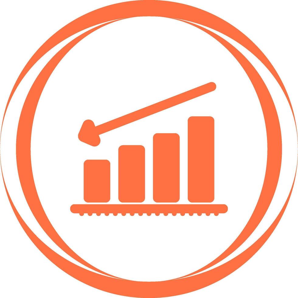 Chart Decreasing Vector Icon