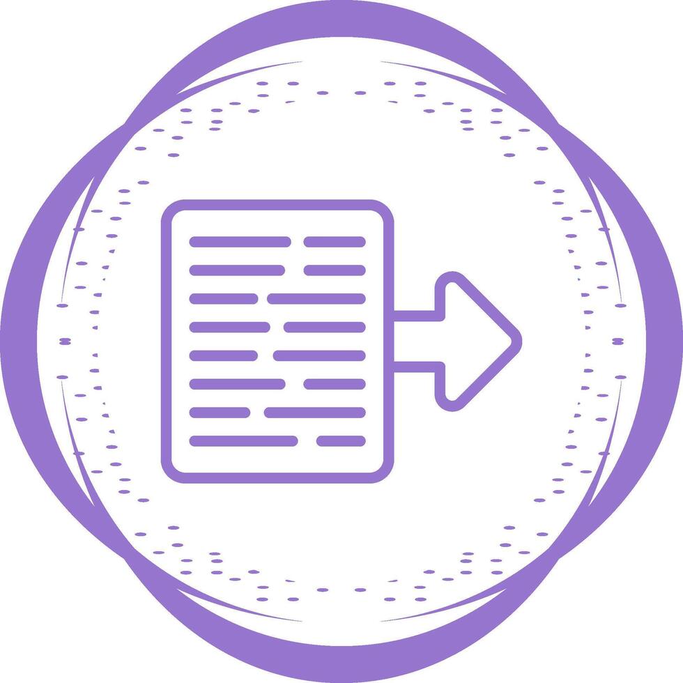 Document Export Vector Icon