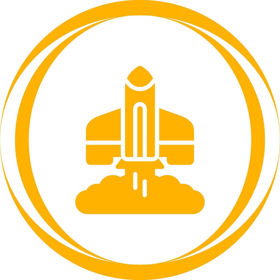 Rocket Launch Vector Icon