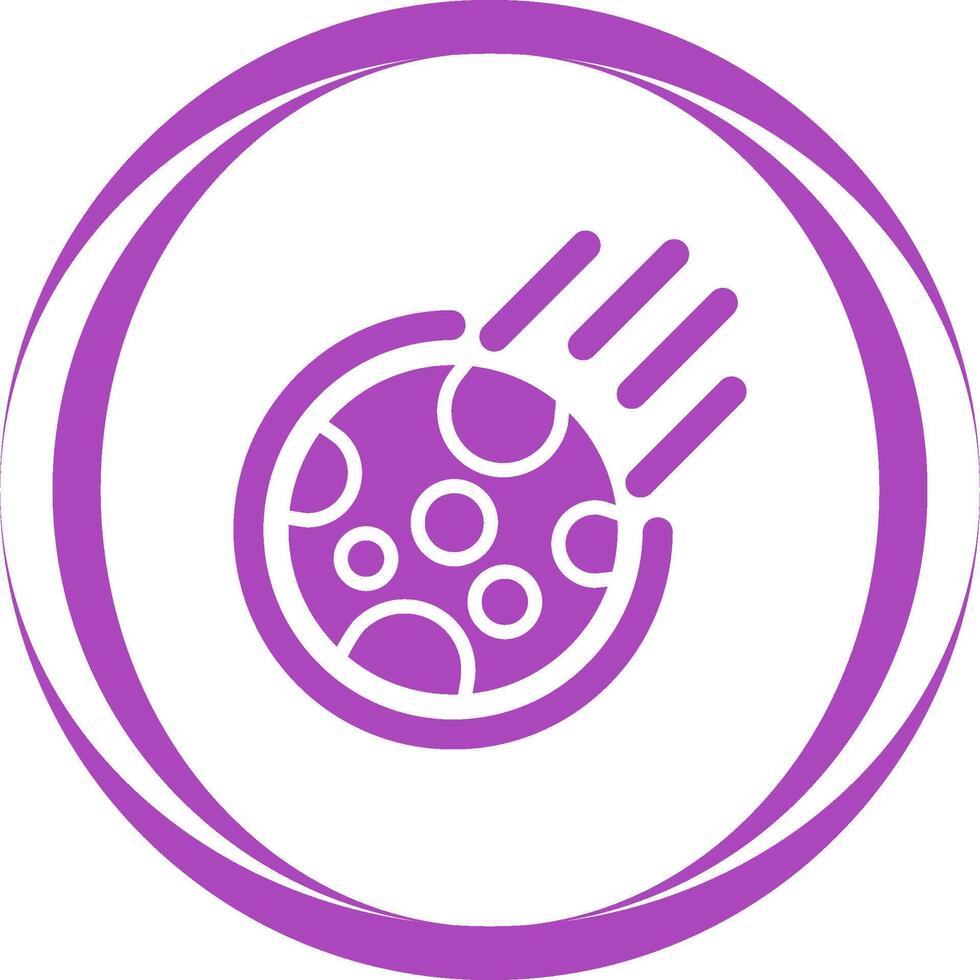 Meteor Vector Icon
