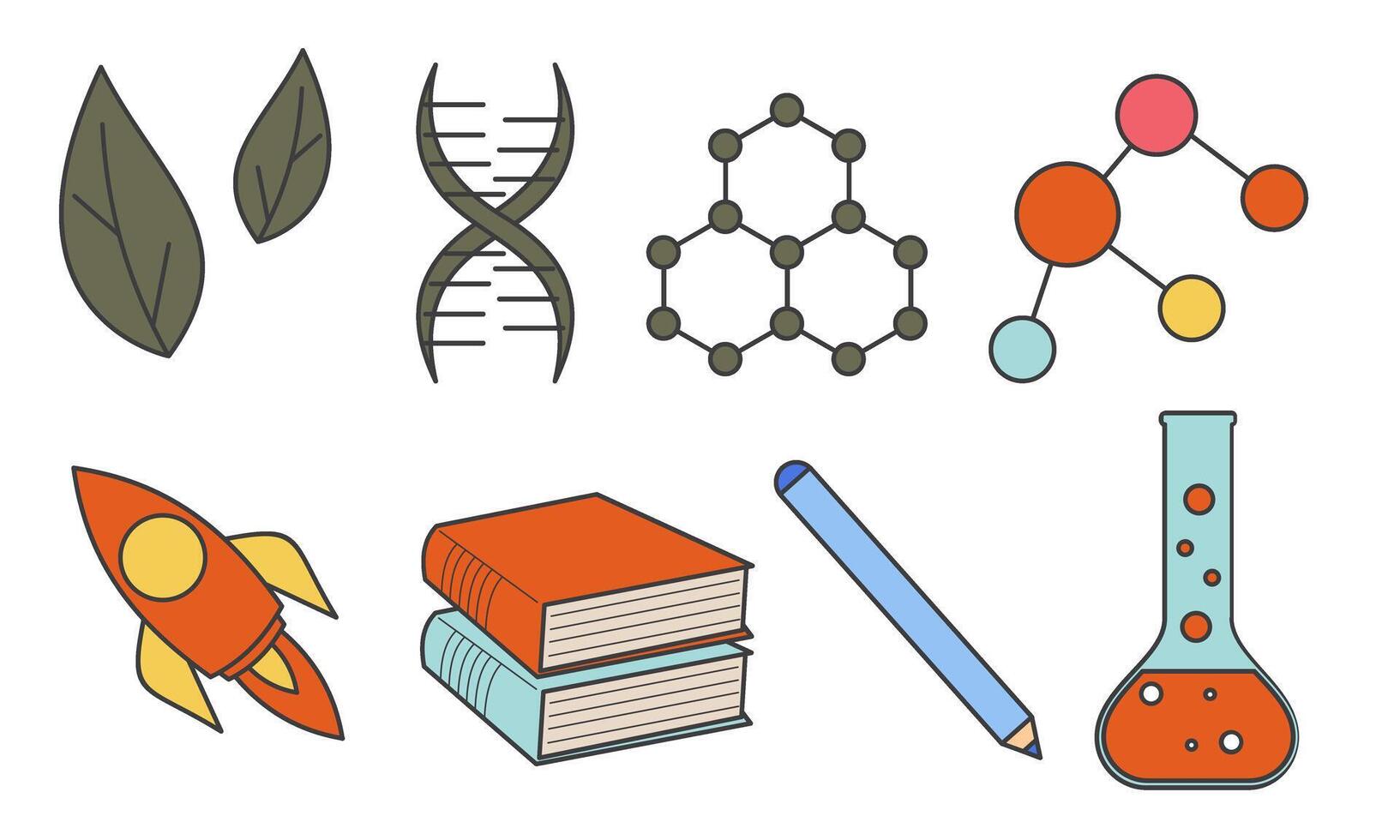Vintage science education background vector