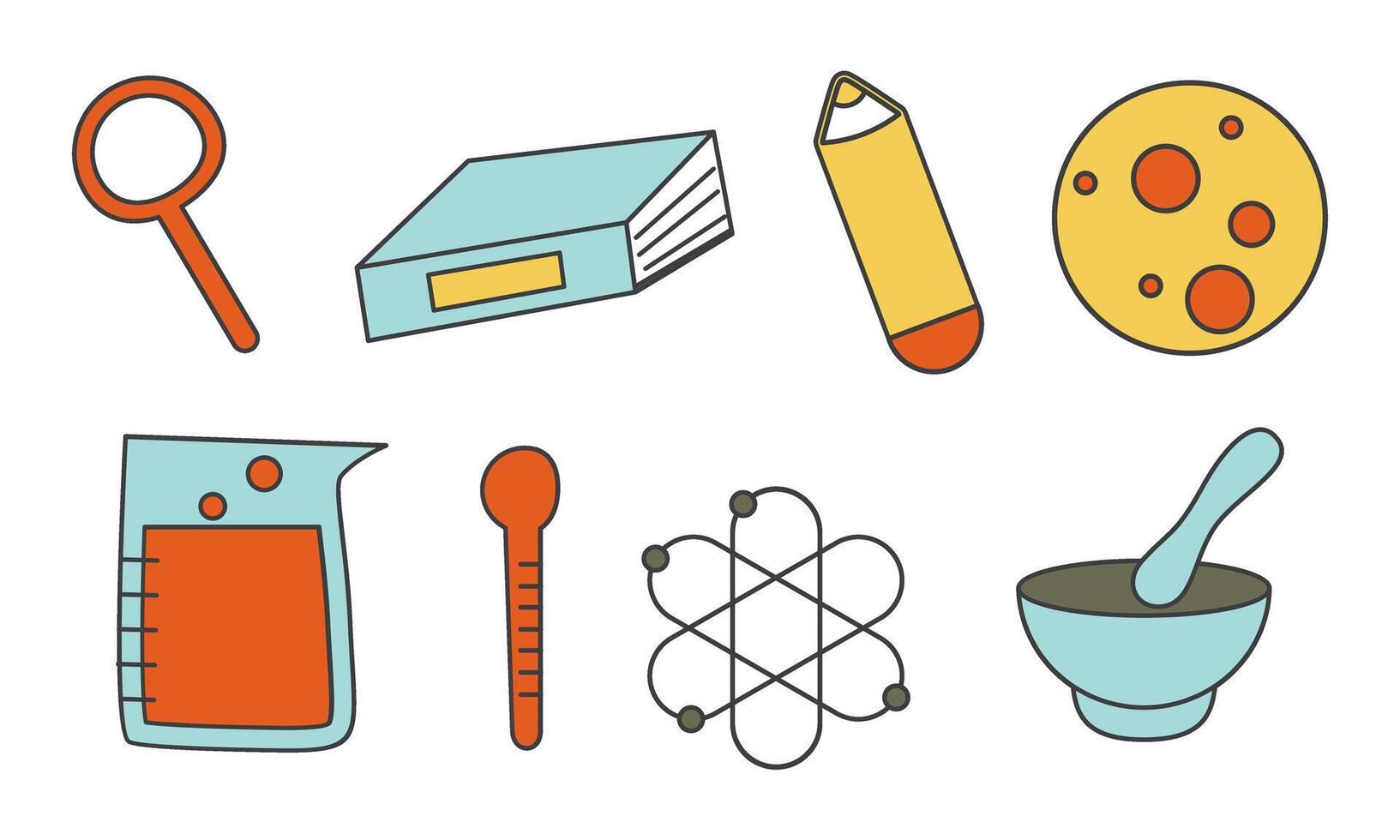 Vintage science education background vector