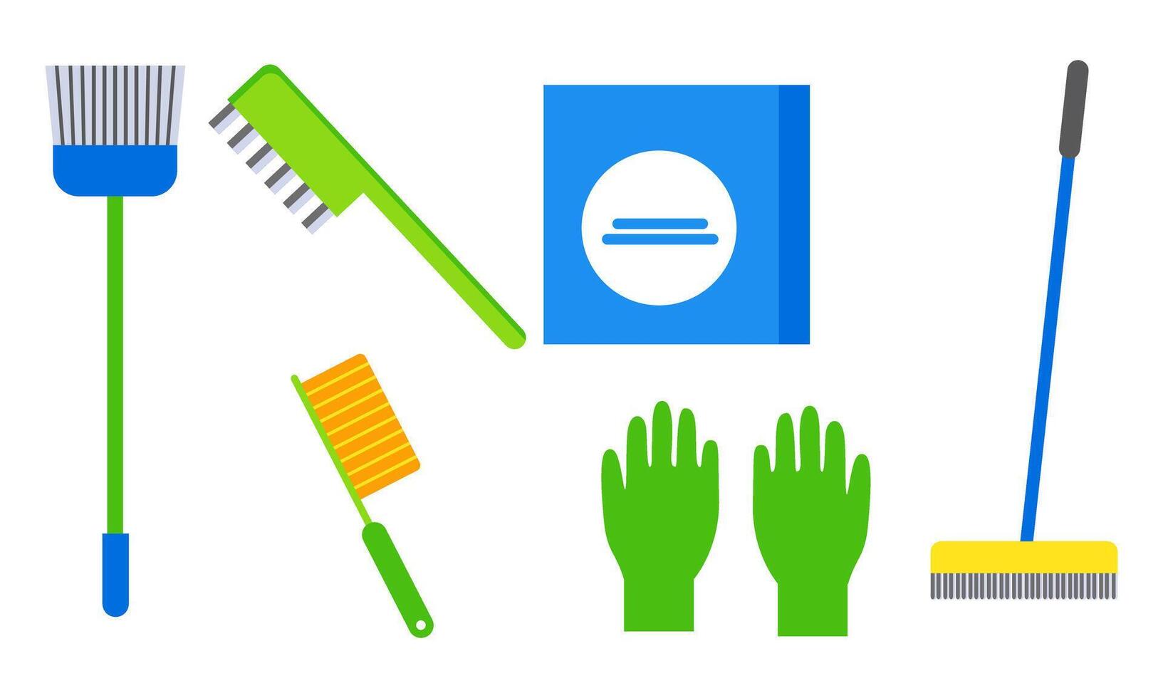 Cleaning service equipment clean worker character concept vector