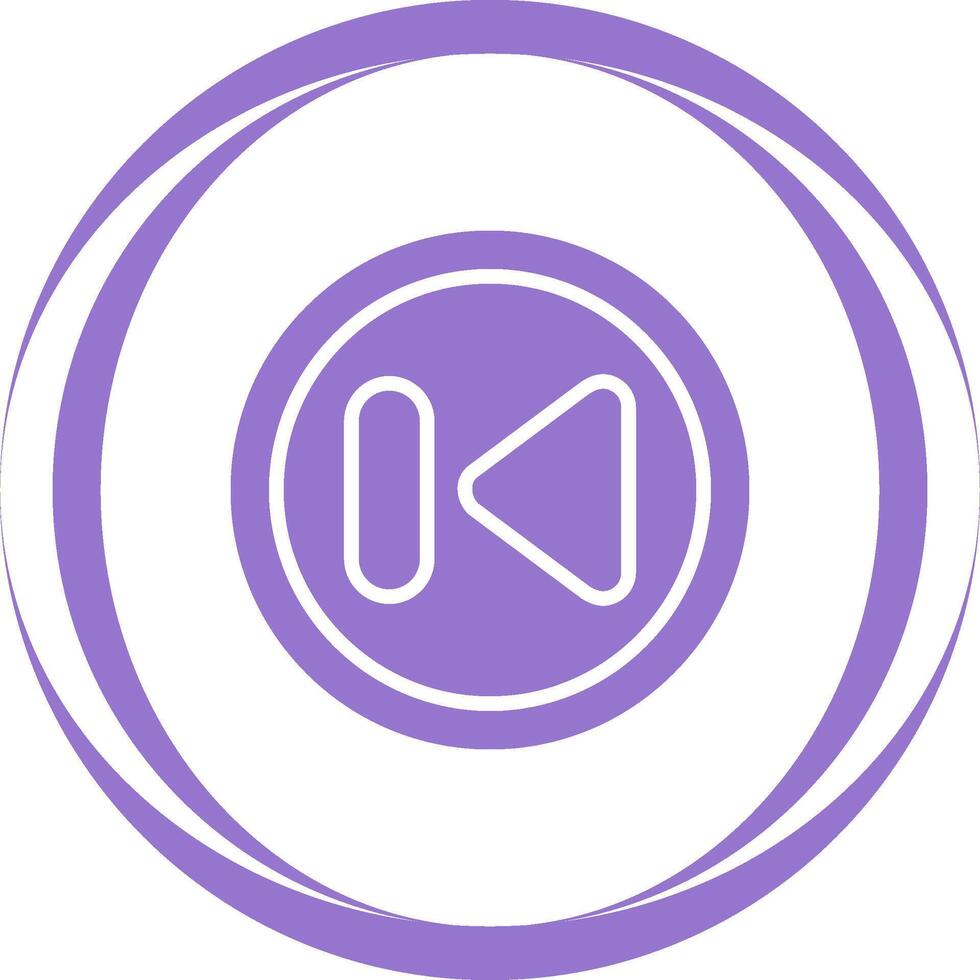 Previous Track Button Vector Icon
