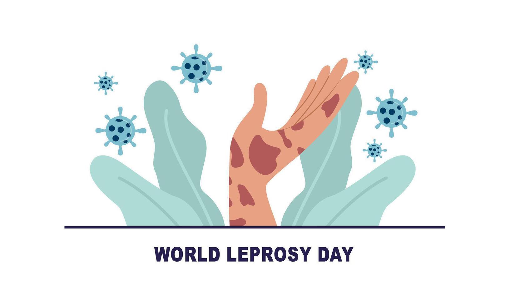 World Leprosy Day Flat Illustration vector