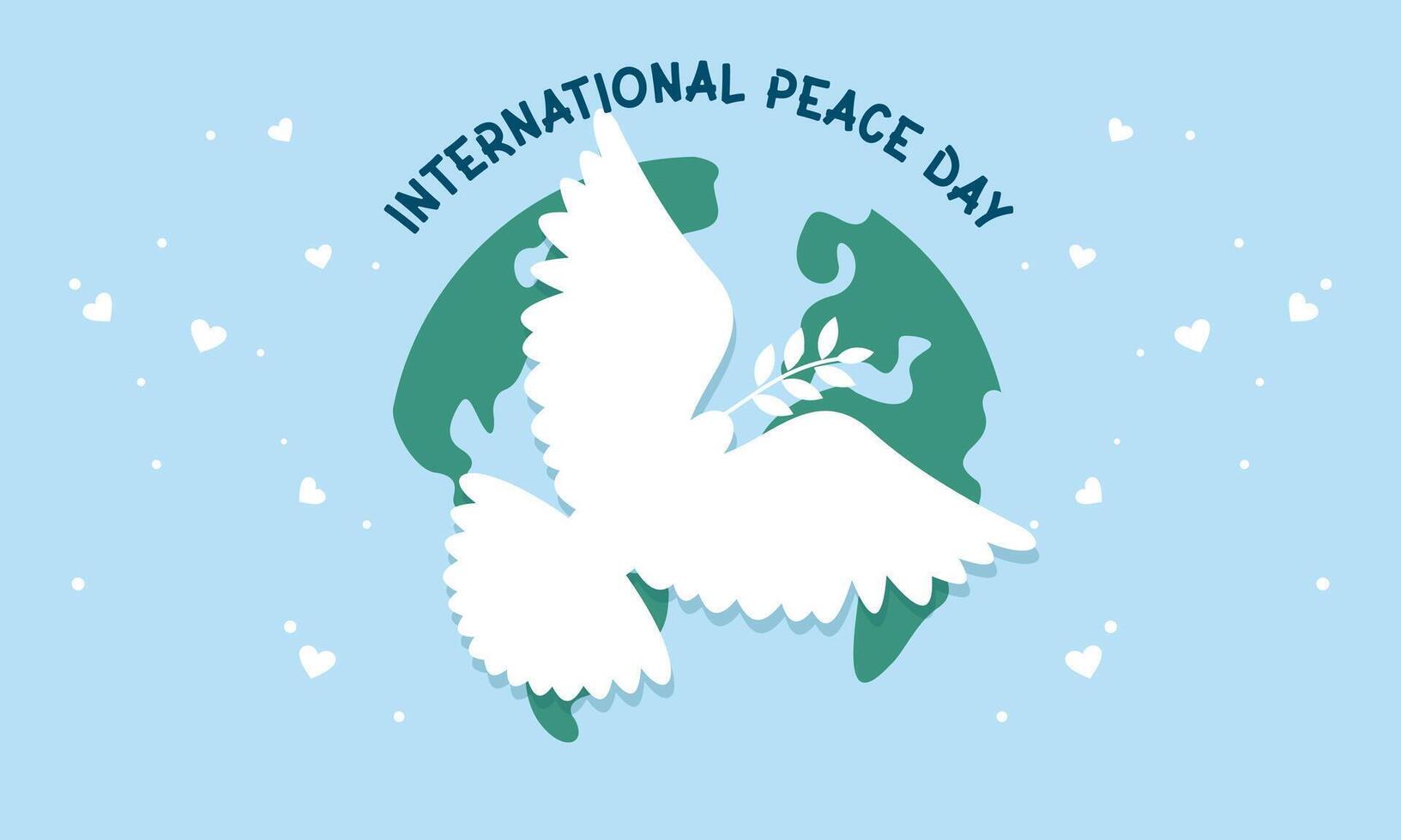 día internacional de la paz ilustración vectorial vector