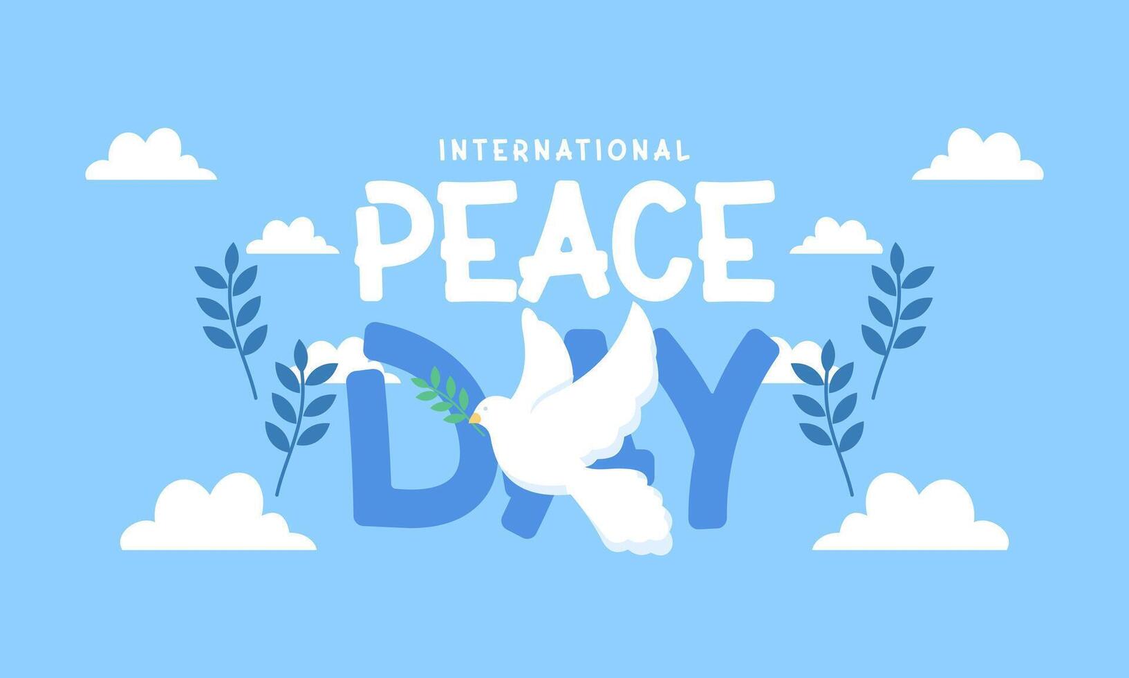 día internacional de la paz ilustración vectorial vector