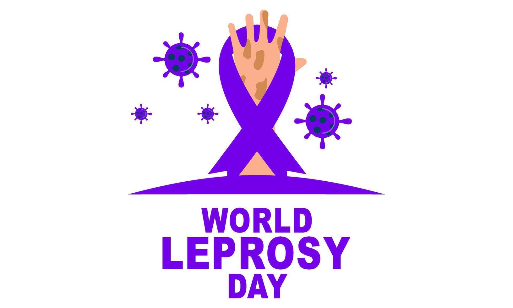 World Leprosy Day Flat Illustration vector