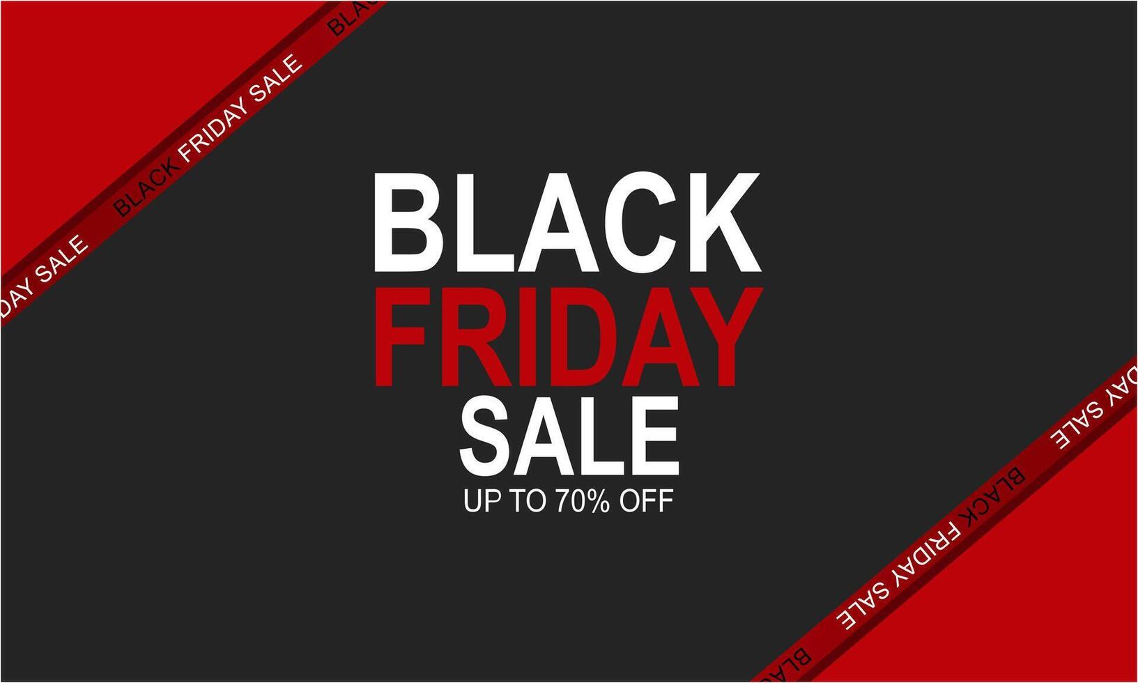 Black Friday banner. Special discount offer design vector