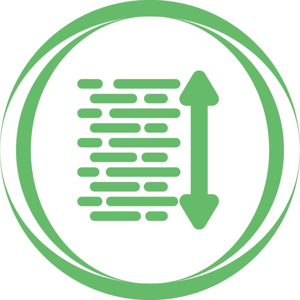 Line Spacing Vector Icon