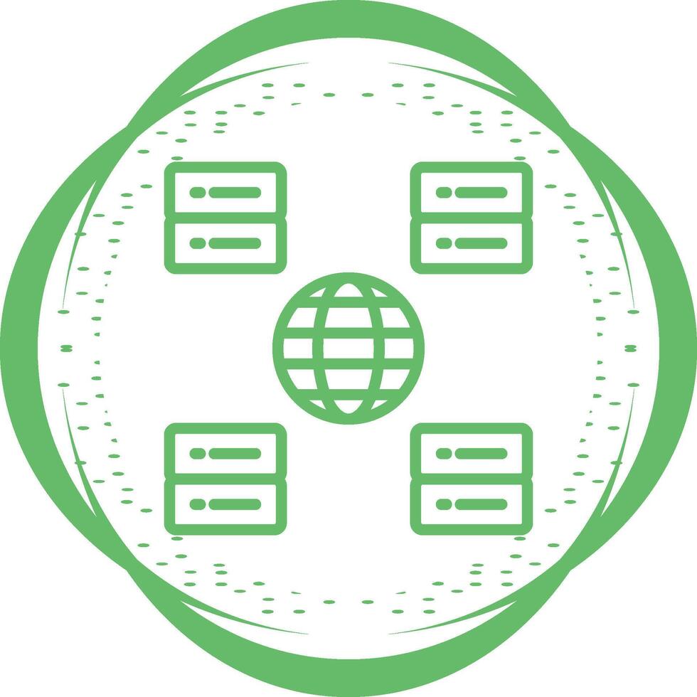 Content Delivery Network Vector Icon