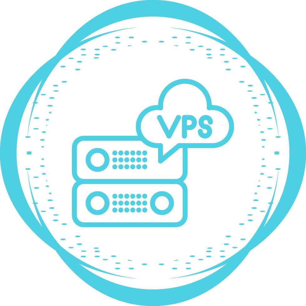 VPS Hosting Vector Icon