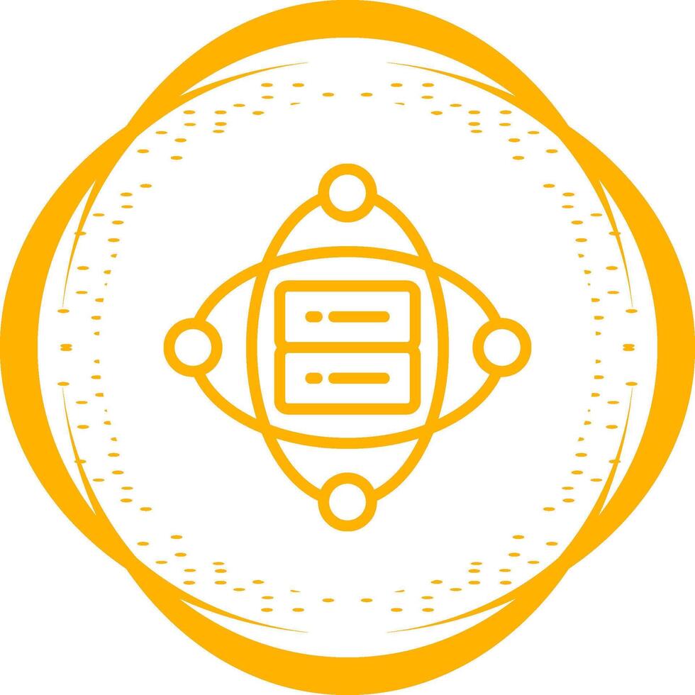 Cluster Server Vector Icon