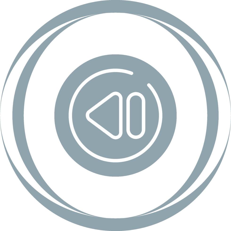 Previous Track Circle Vector Icon