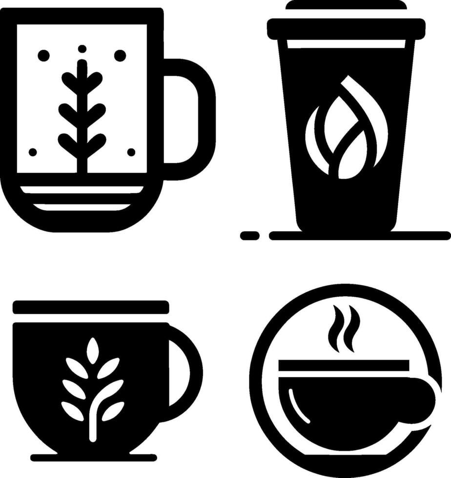 collection of icons for everyday items that we often use vector