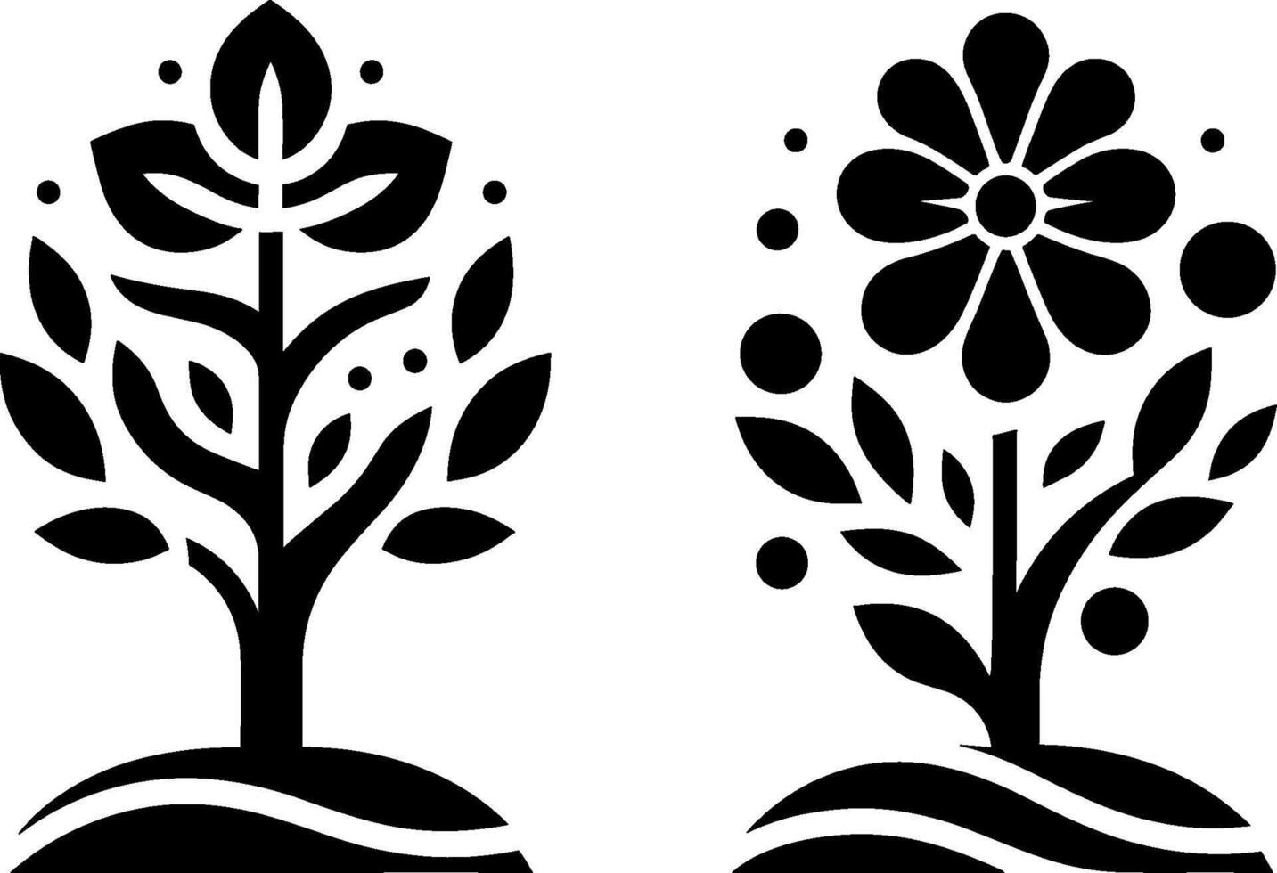 árbol línea icono. sencillo minimalista plantas, orgánico geométrico resumen formas hojas y arboles conjunto de vector belleza árbol logos
