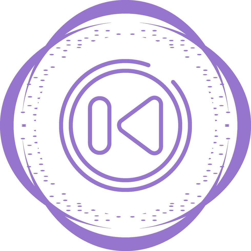 Previous Track Button Vector Icon