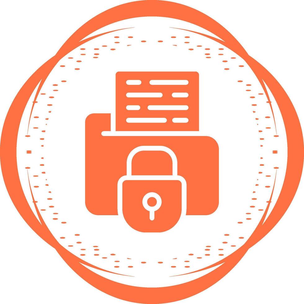 Secure Folder Vector Icon