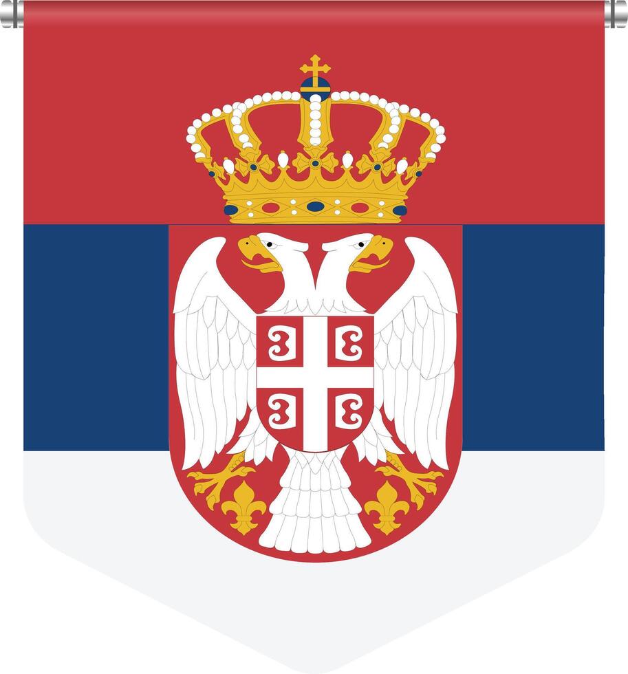 serbia flag vector