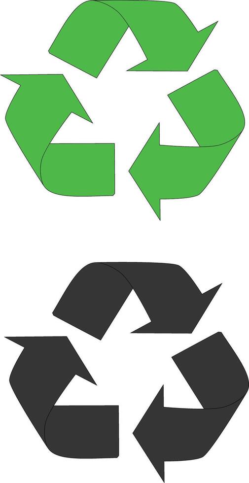 recycle green sign vector