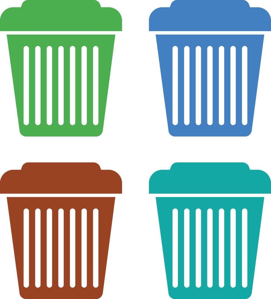 Recycle Bin icons Sets vector