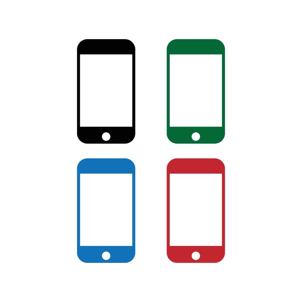 Phone icons set vector