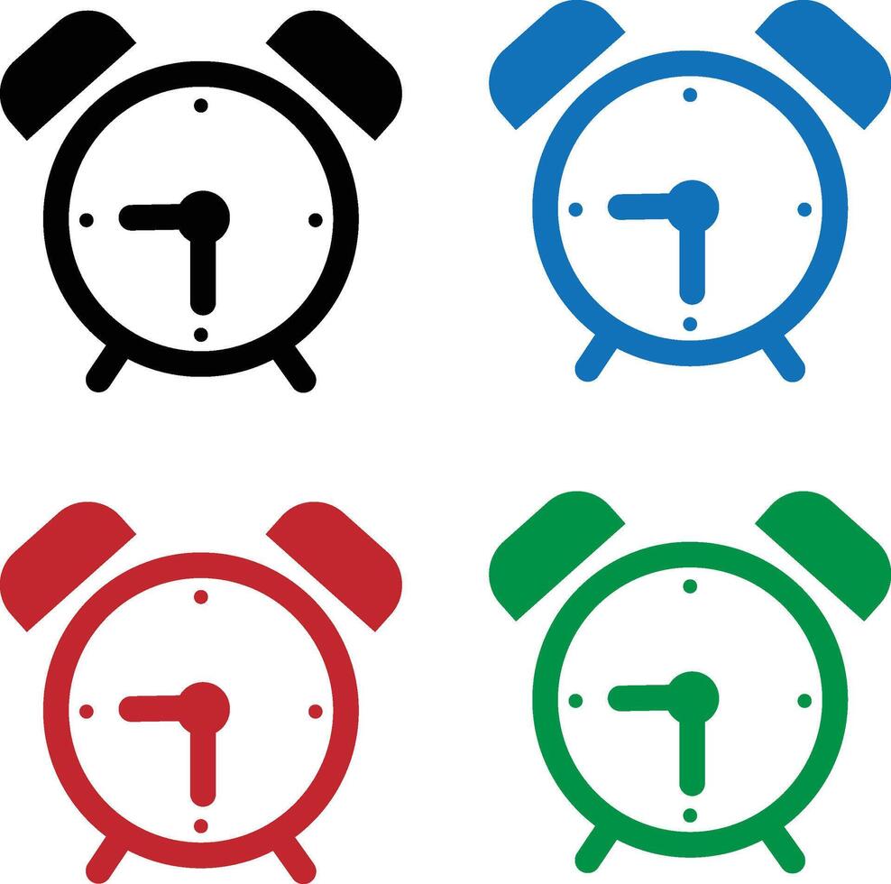 Alarm Clock Icons vector