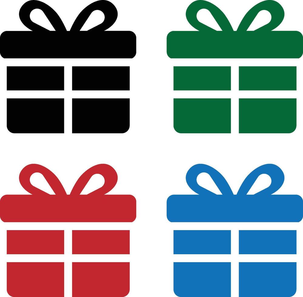 Gift icons Set vector