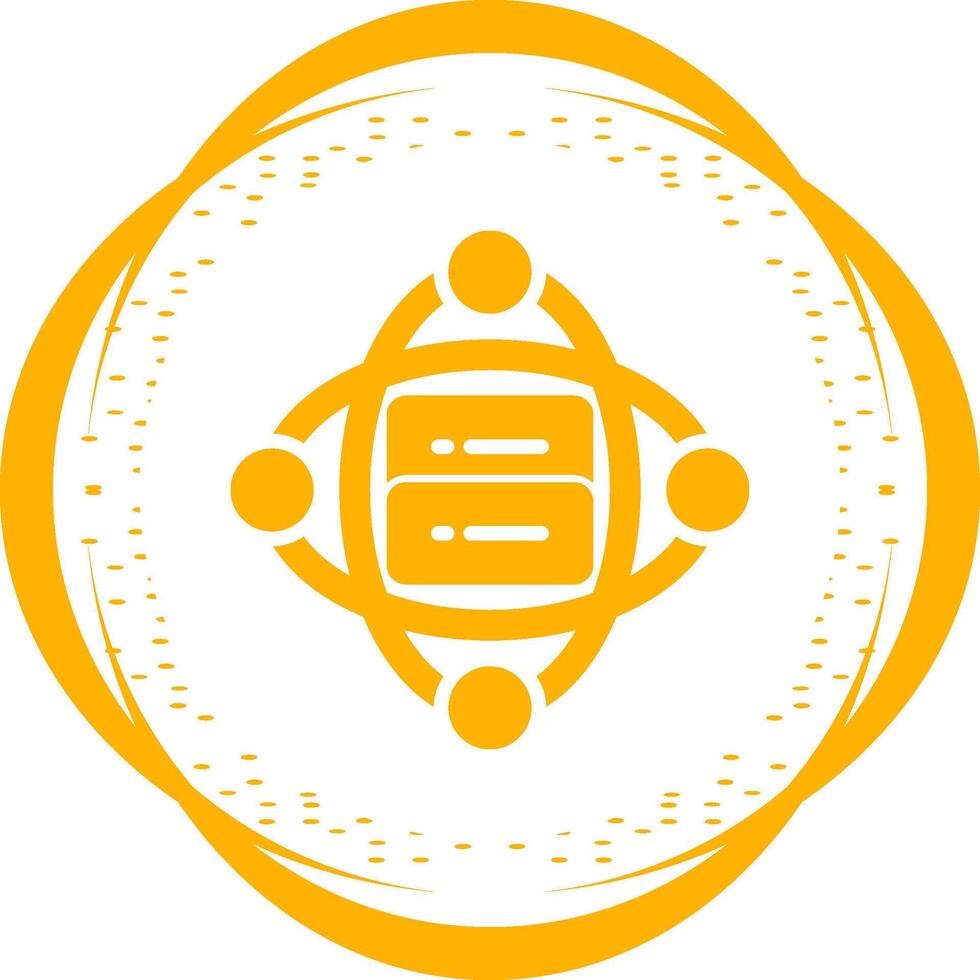 Cluster Server Vector Icon