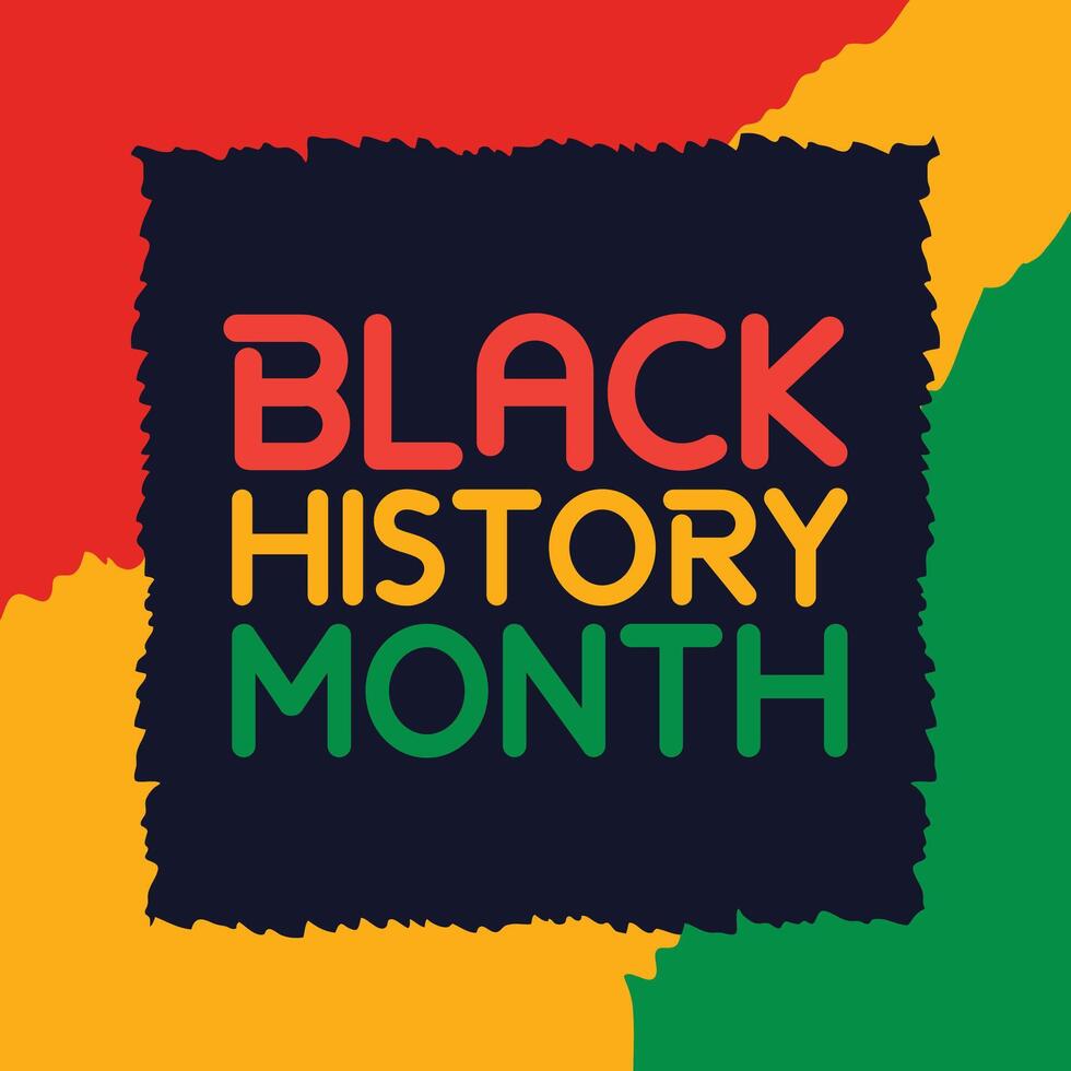 Black History Month background vector design. African American USA and Canada annually Celebration.