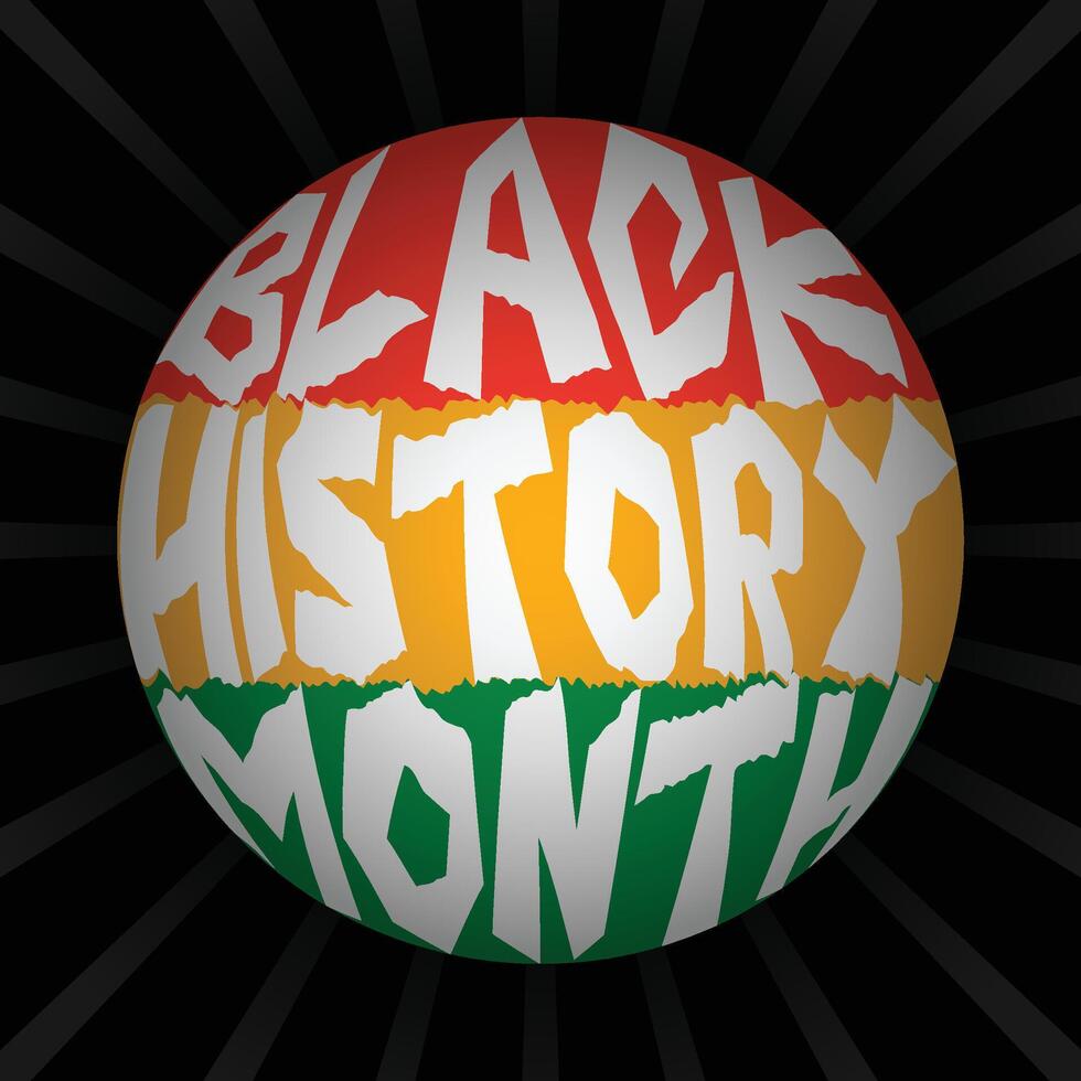 Black History Month background vector design. African American USA and Canada annually Celebration.