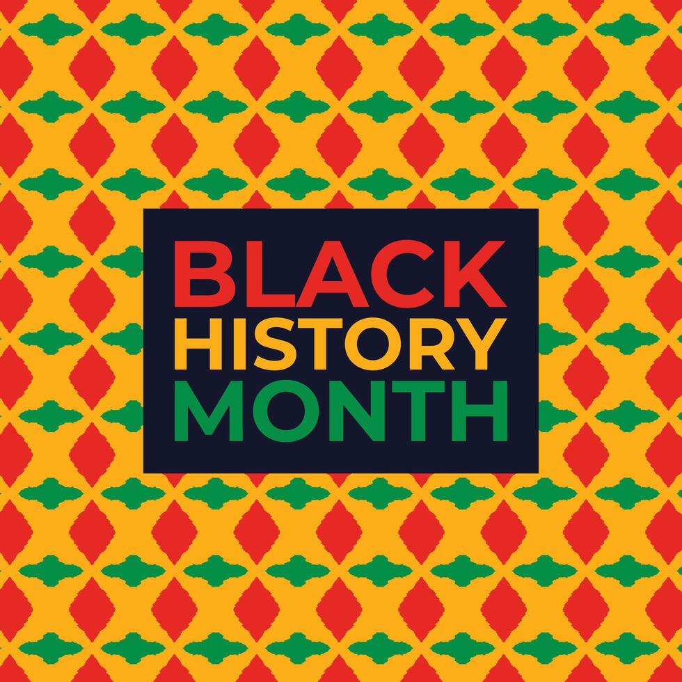 Black History Month background vector design. African American USA and Canada annually Celebration.