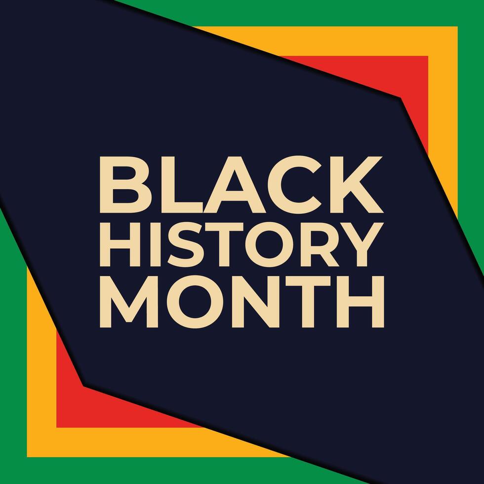 Black History Month background vector design. African American USA and Canada annually Celebration.