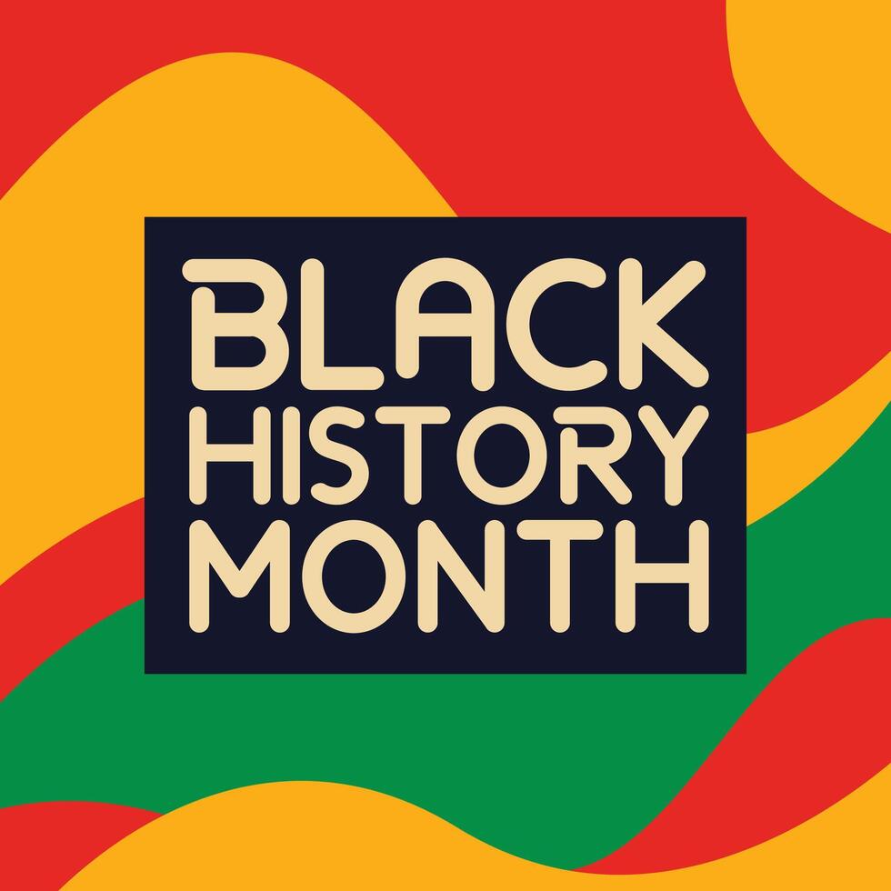 Black History Month background vector design. African American USA and Canada annually Celebration.