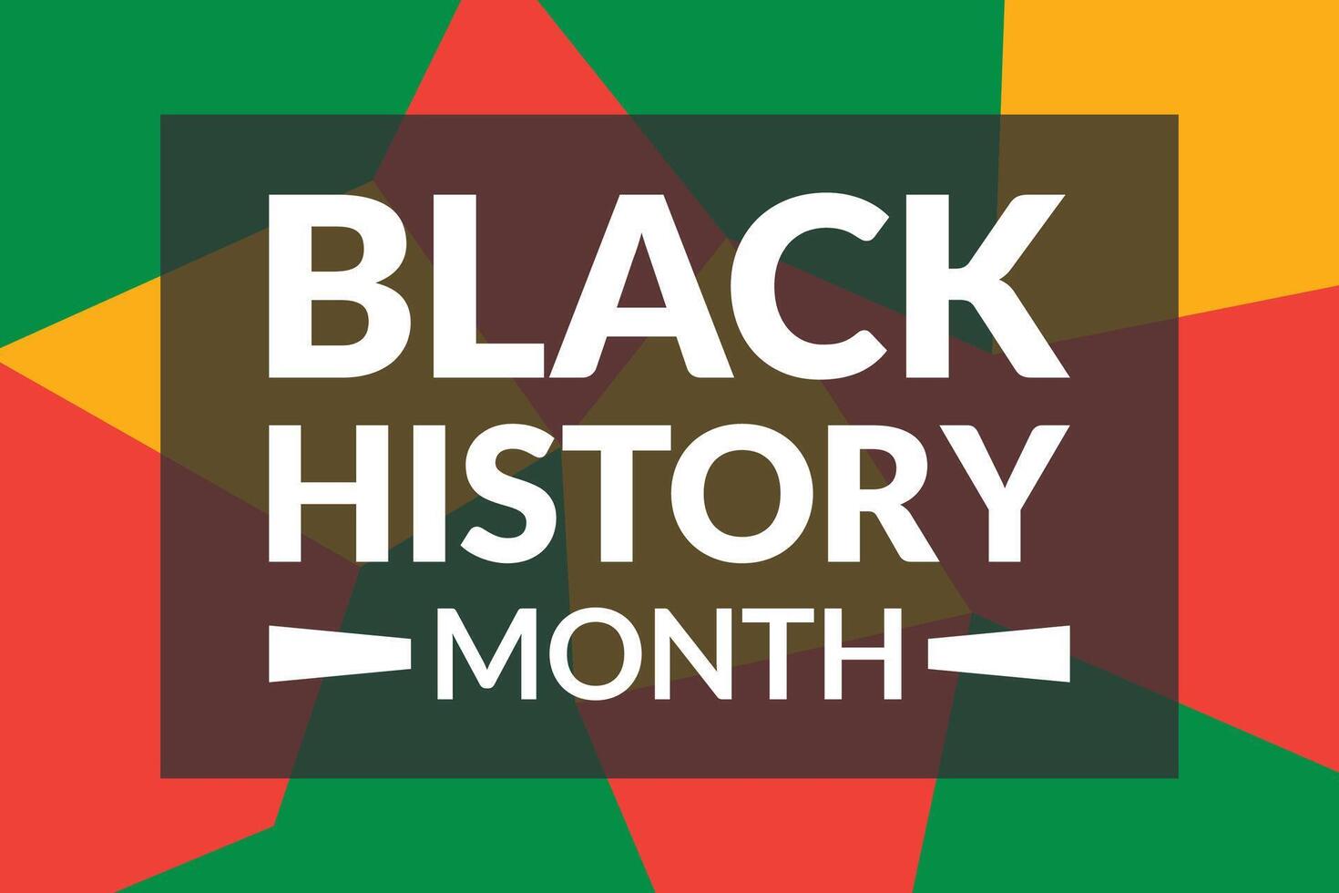 Black History Month background vector design. African American USA and Canada annually Celebration.