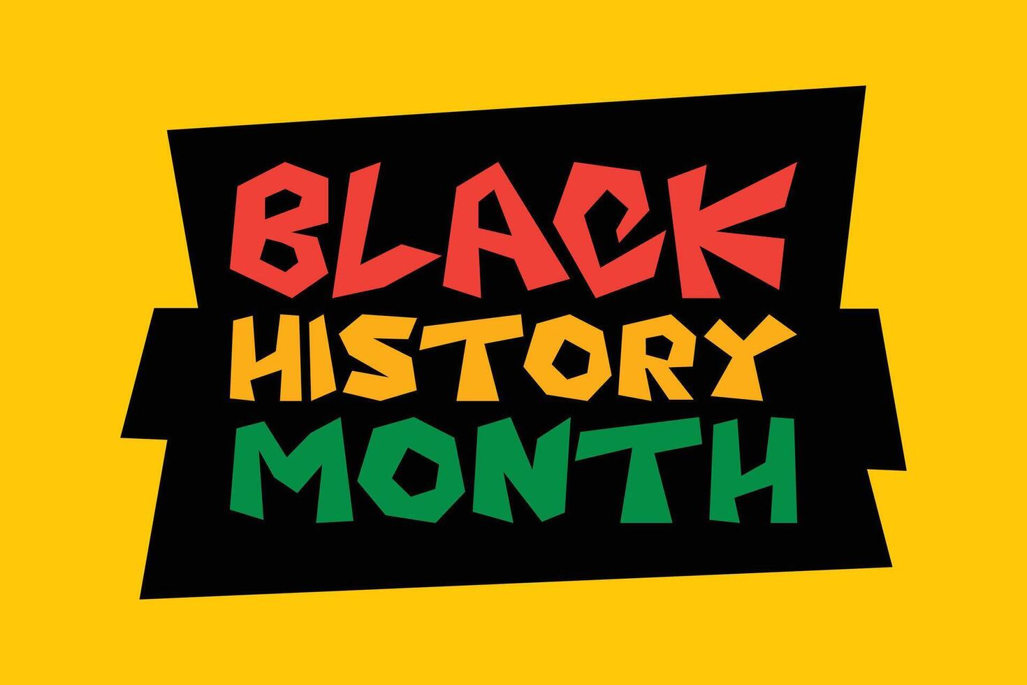 Black History Month background vector design. African American USA and Canada annually Celebration.