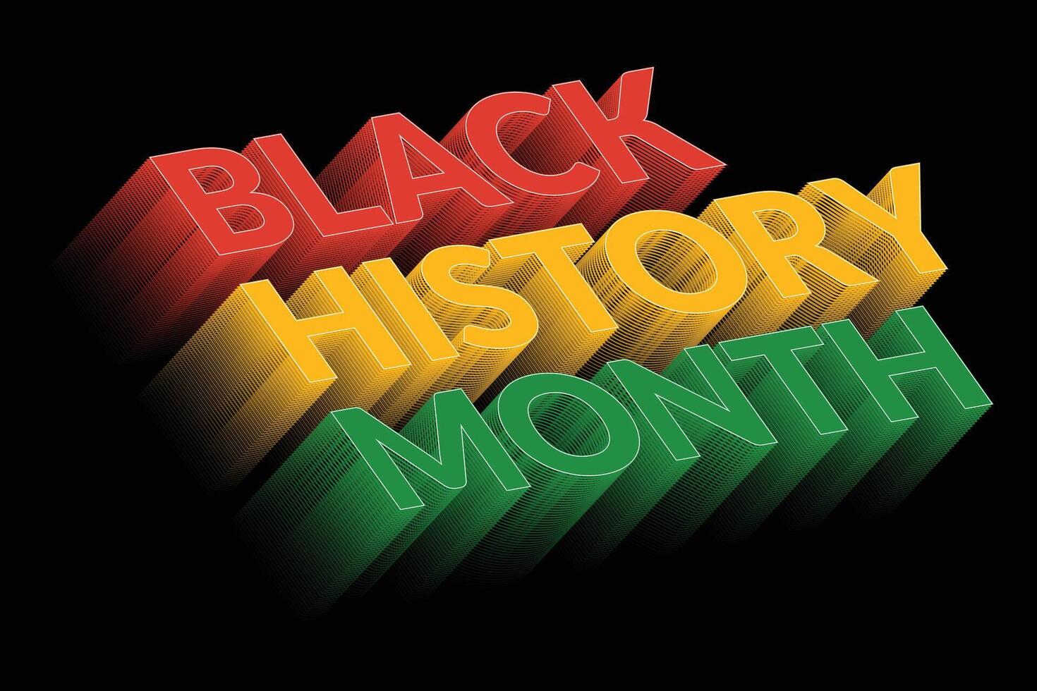 negro historia mes antecedentes vector diseño. africano americano Estados Unidos y Canadá anualmente celebracion.