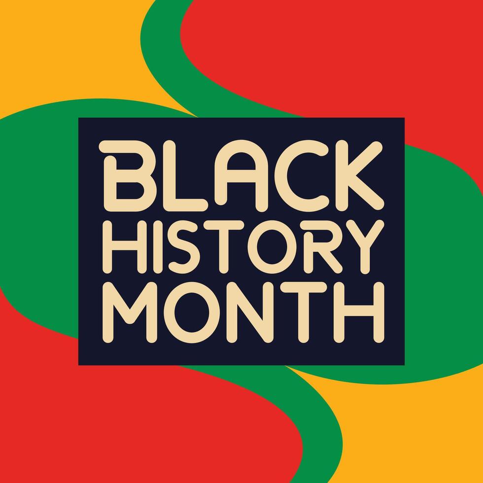 Black History Month background vector design. African American USA and Canada annually Celebration.