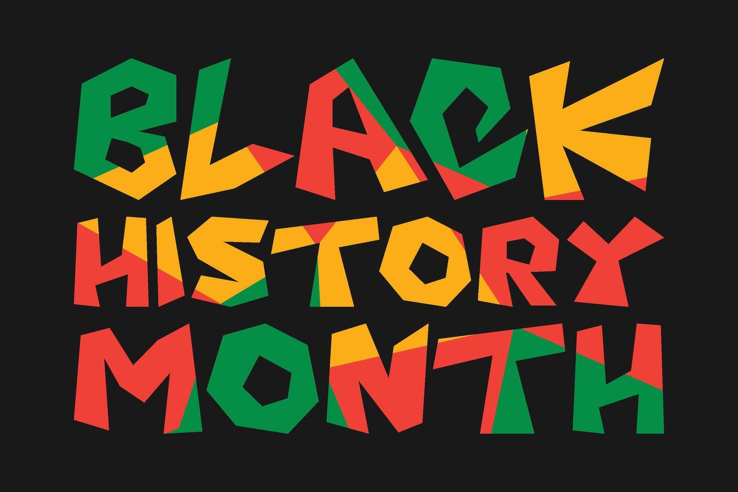 Black History Month background vector design. African American USA and Canada annually Celebration.