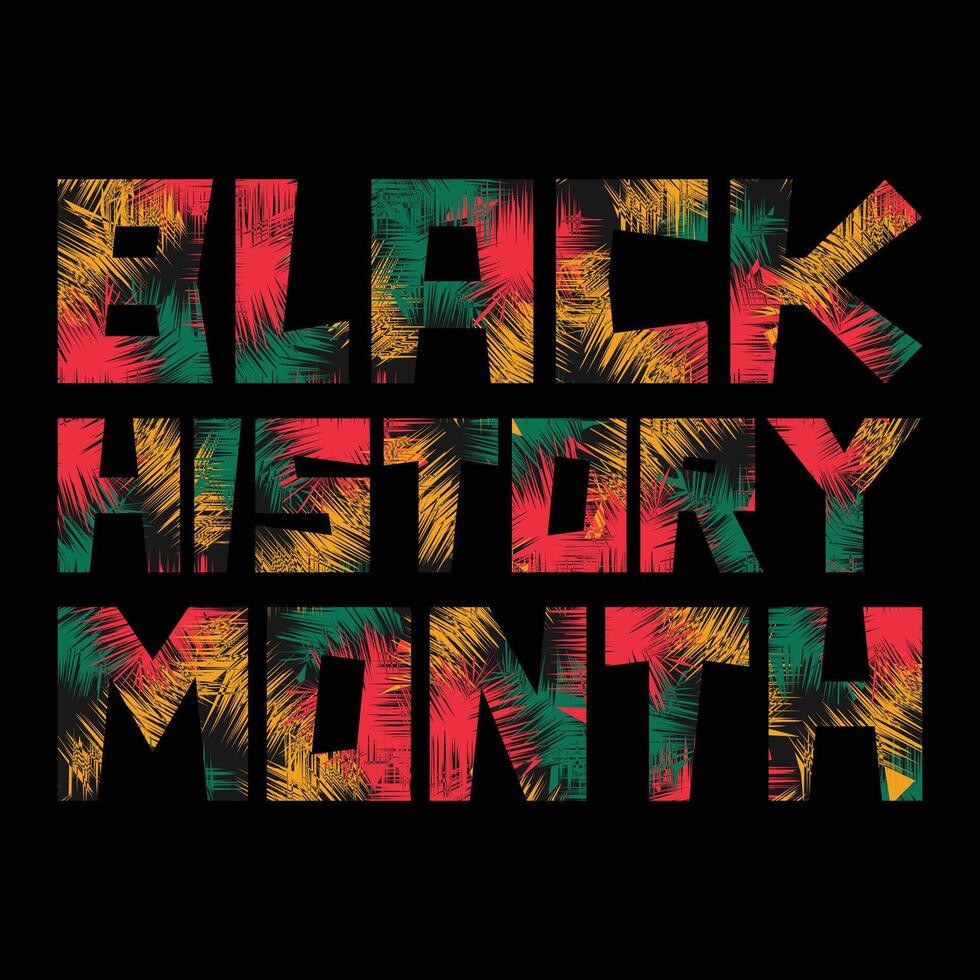 Black History Month background vector design. African American USA and Canada annually Celebration.