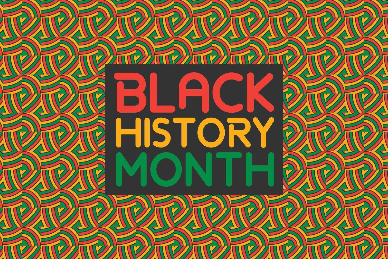 Black History Month background vector design. African American USA and Canada annually Celebration.