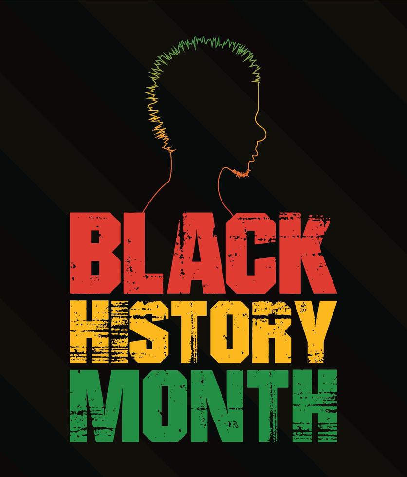 Black History Month background vector design. African American USA and Canada annually Celebration.