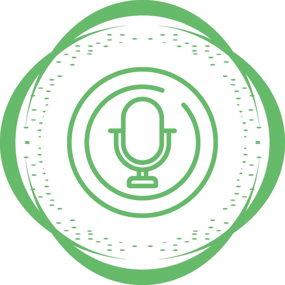 Microphone Circle Vector Icon