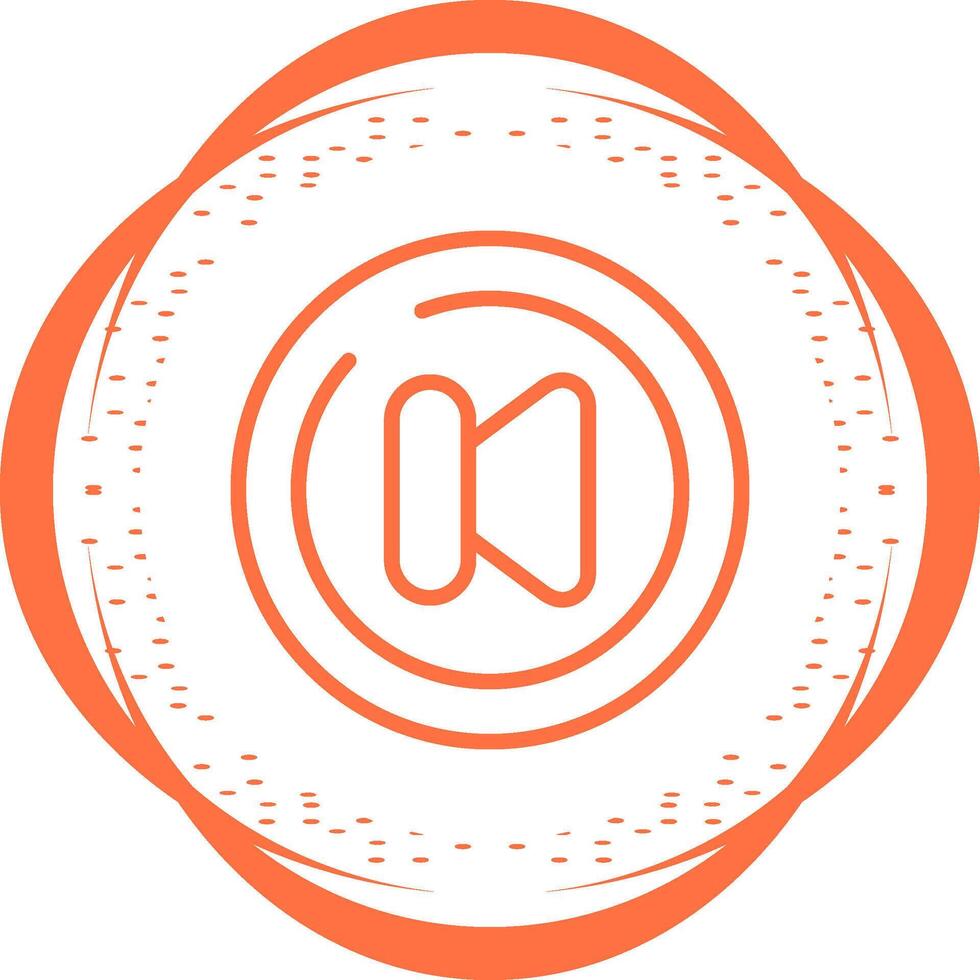 Video Previous Track Circl Vector Icon