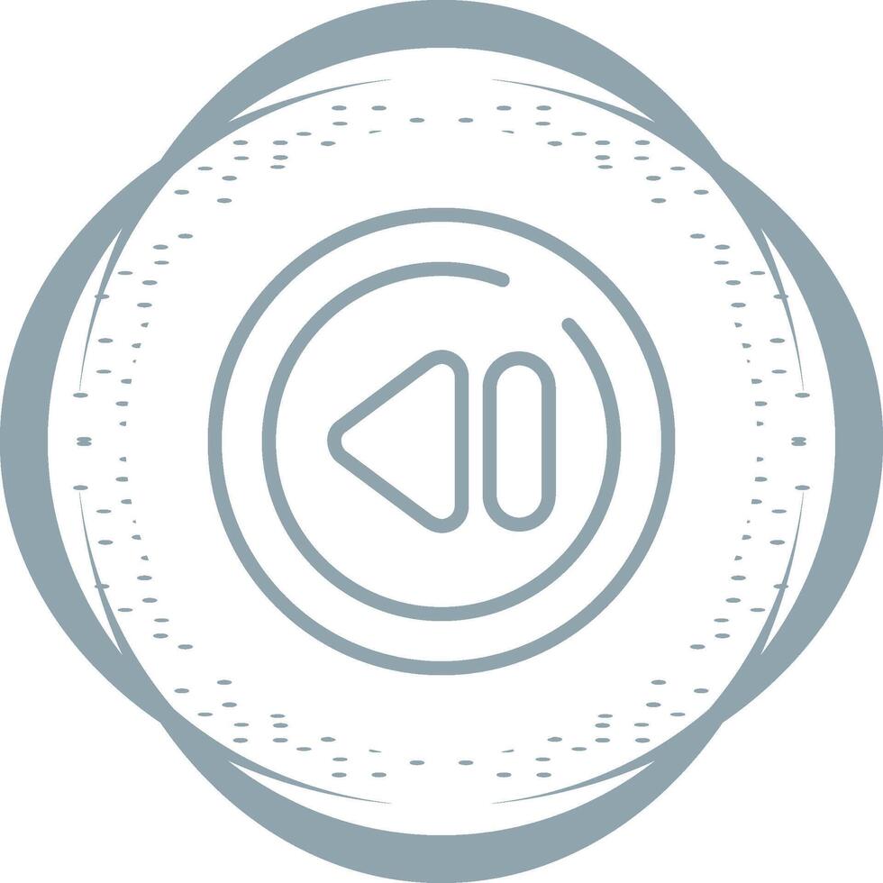 Previous Track Circle Vector Icon