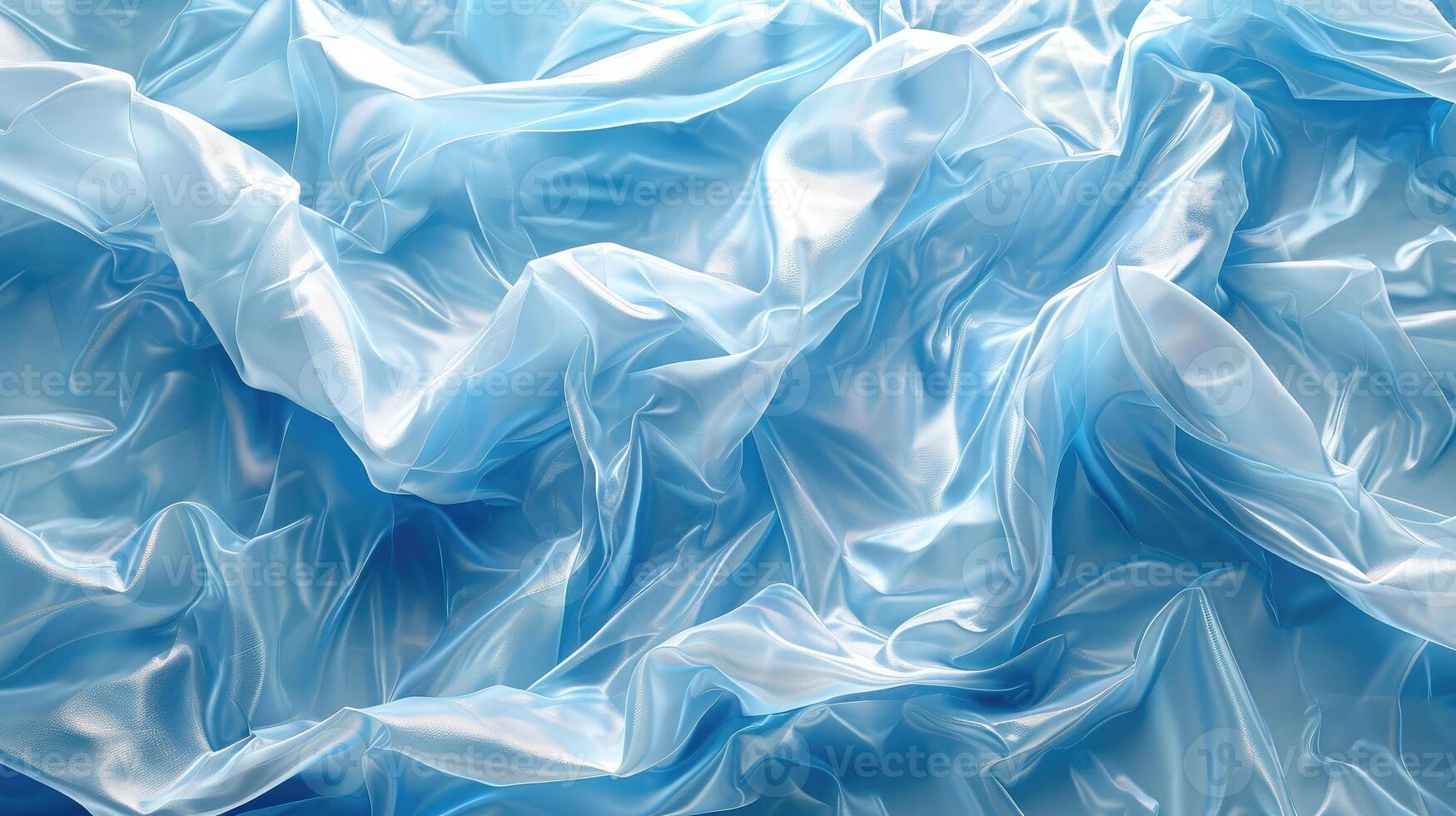 AI generated Crumpled plastic wrap abstract Background Screen Plastic Wrap background soft detail. photo