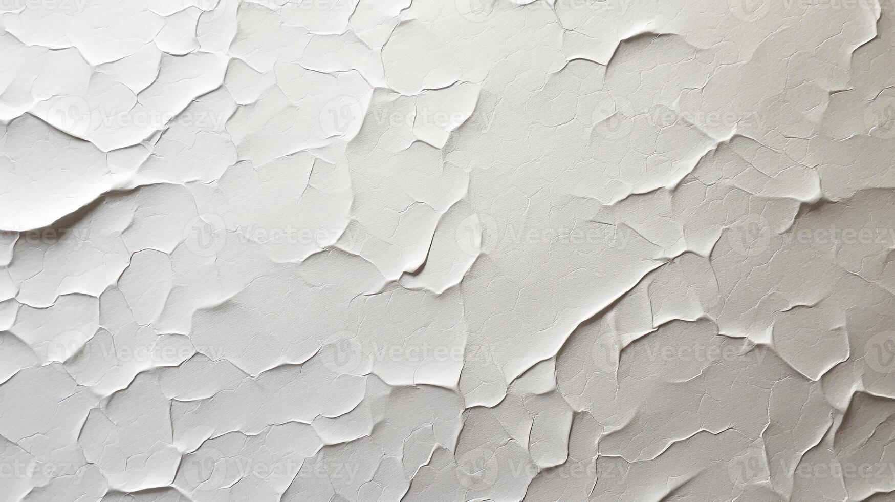 AI generated Glued white paper textured , stuck to white table, random tearing, moderate embossing, photo