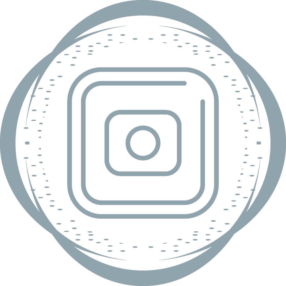 Record Square Vector Icon